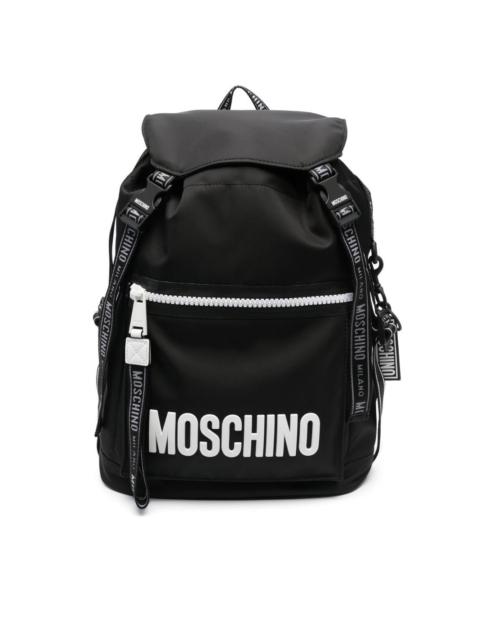 Moschino logo-print zip-up backpack