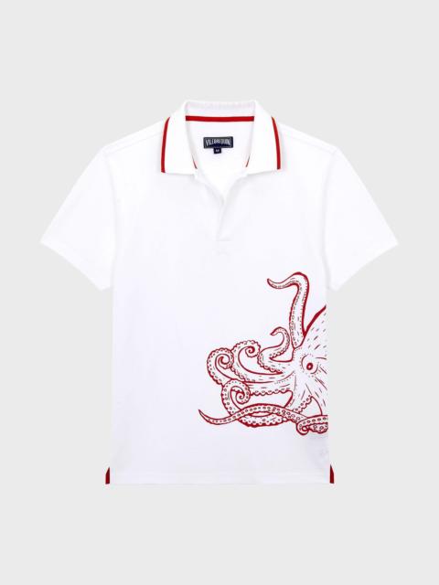 Men Cotton Polo Printed Poulpe