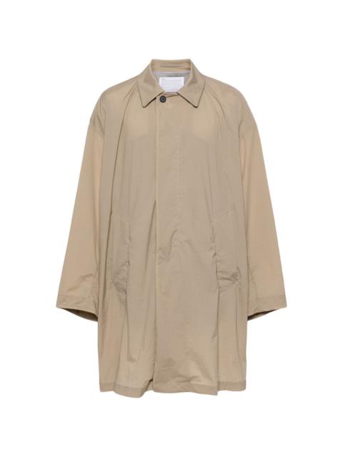 button-up trench coat