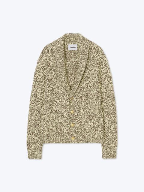 Nanushka FIONN - Graphic mouliné cardigan - Graphic lime