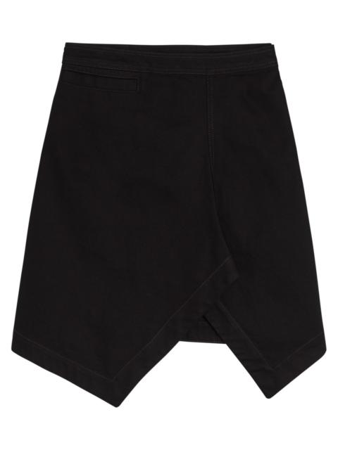 Lemaire Lemaire Asymmetric Denim Mini Skirt