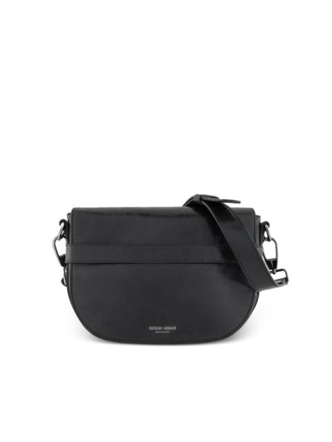 GIORGIO ARMANI buckle strap shoulder bag