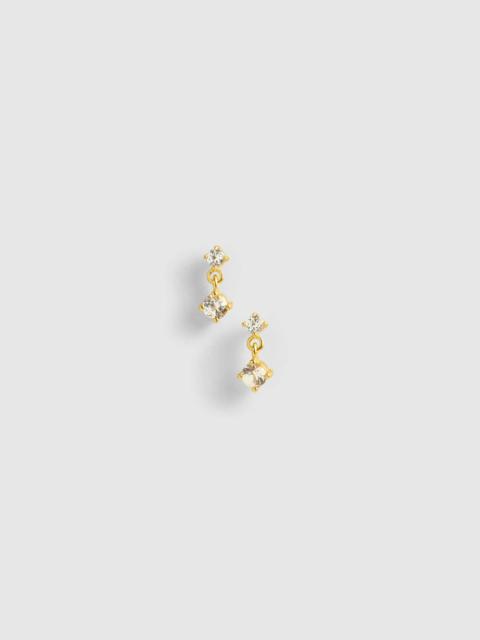 Madewell Demi-Fine Crystal Drop Earrings