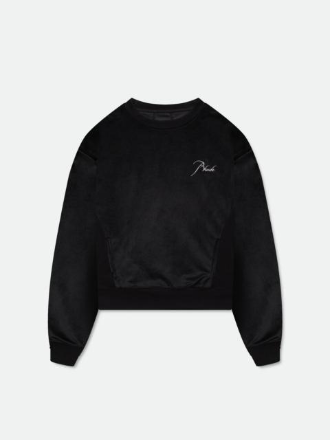 Rhude VELOUR CLASSIQUE CREWNECK