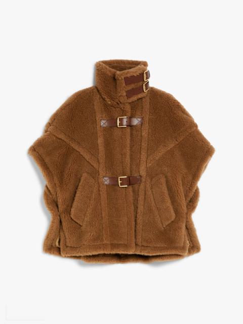 Max Mara NEWRODANO Teddy fabric cape with straps