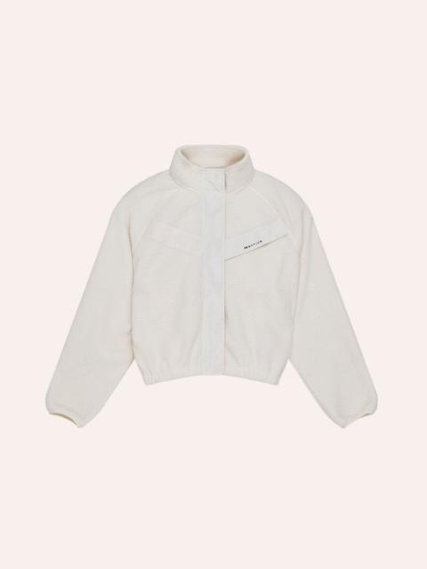 P.E NATION SHELTER SHERPA JACKET IN WHISPER WHITE