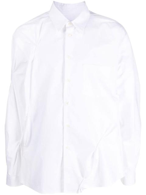 424 pinched-detail cotton shirt