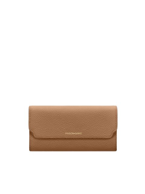 MAISON de SABRÉ flap leather long wallet