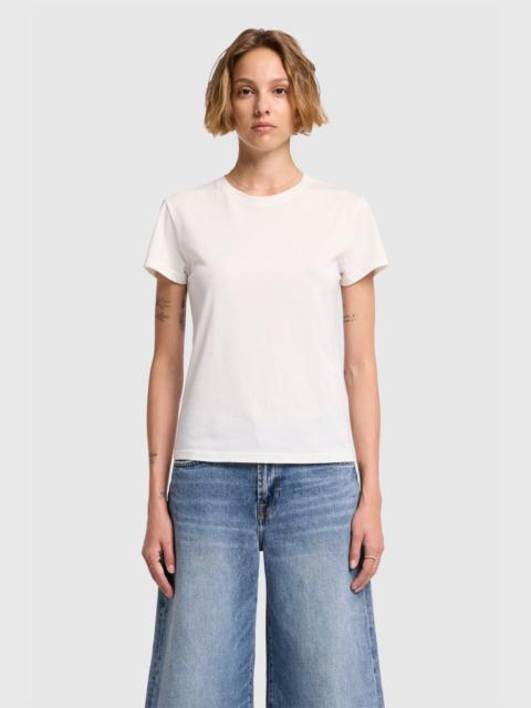 7 For All Mankind SHORT SLEEVE BASIC TEE in Cotton Blend