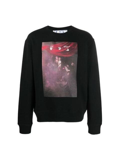 Off-White Off-White SS21 Arrows Pattern Printing Round Neck Long Sleeves Version Black OMBA025S21FLE0091001