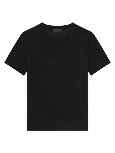 Theory Women's Basic Merino Wool T-Shirt - Black