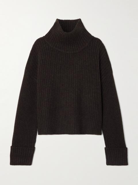 LE KASHA Galway Ribbed Cashmere Turtleneck Sweater