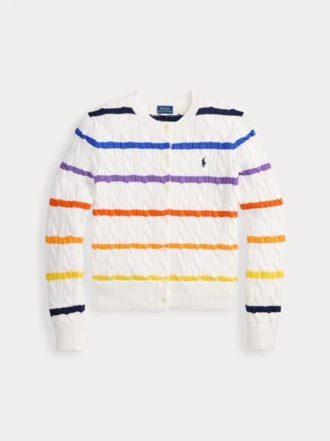 Polo Ralph Lauren US Open Striped Cable Cotton Cardigan