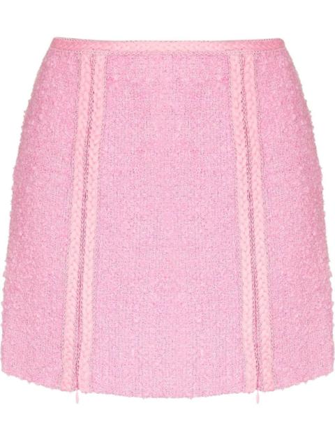 ROTATE Lina bouclé mini skirt