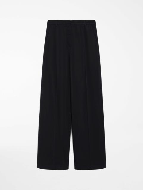 GEBE Oversized washed cotton trousers