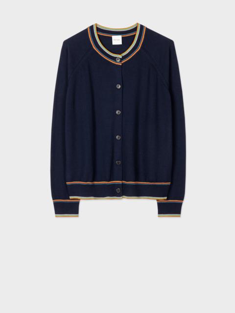 Paul Smith 'Signature Stripe' Trim Cardigan