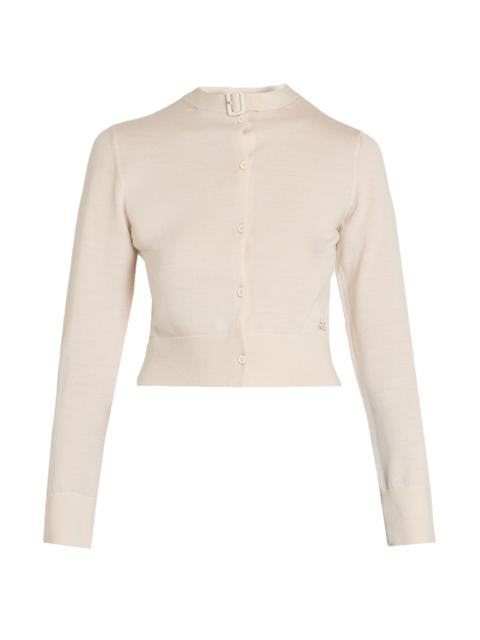 courrèges Women's Merino Wool Cardigan - Light Sand