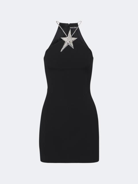 David Koma Embellished halterneck minidress