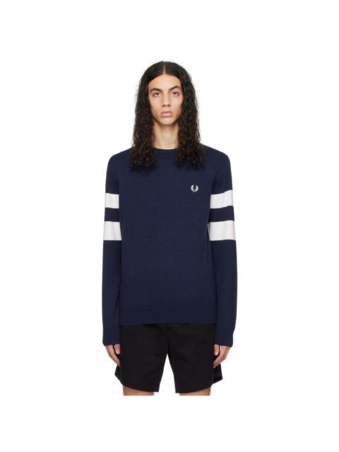 Fred Perry Navy Tipped Sweater