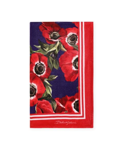 Dolce & Gabbana Anemone cotton beach towel