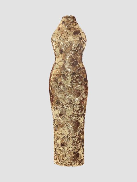 ZHIVAGO Women's Florentine Sequin-Embellished Column Cocktail Dress - Gold
