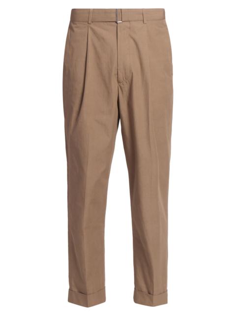 OFFICINE GÉNÉRALE Men Hugo Cotton Poplin Pleated Trousers - Ginger Bread