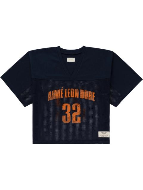 AIMÉ LEON DORE Aime Leon Dore Cropped Practice Jersey Navy/Yellow