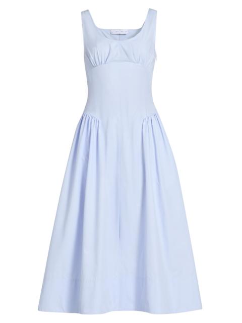Proenza Schouler Women's Kendall Tech Cotton-Blend Midi-Dress - Sky
