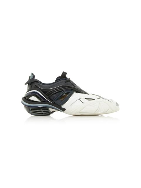 BALENCIAGA Tyrex Mesh-Detailed Rubber Sneakers black/white