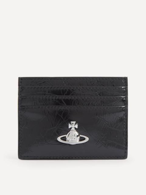 Vivienne Westwood Slim Flat Croc Effect Leather Card Holder