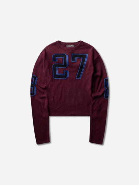 OTTOLINGER Women's Team Otto Jacquard Longsleeve Top Burgundy