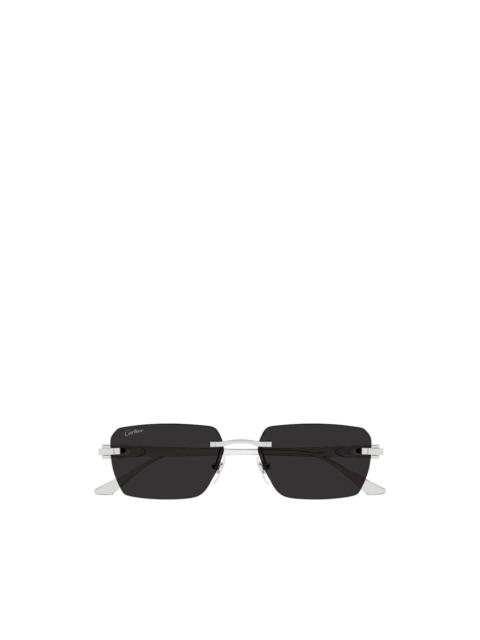 Cartier rimless rectangle-frame sunglasses