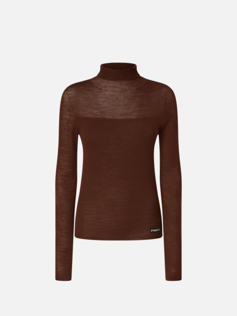 PINKO TURTLENECK SWEATER IN THIN WOOL