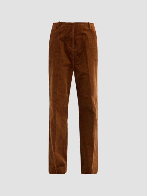 GANNI Women's Corduroy Low Crotch Pants - Tortoise Shell