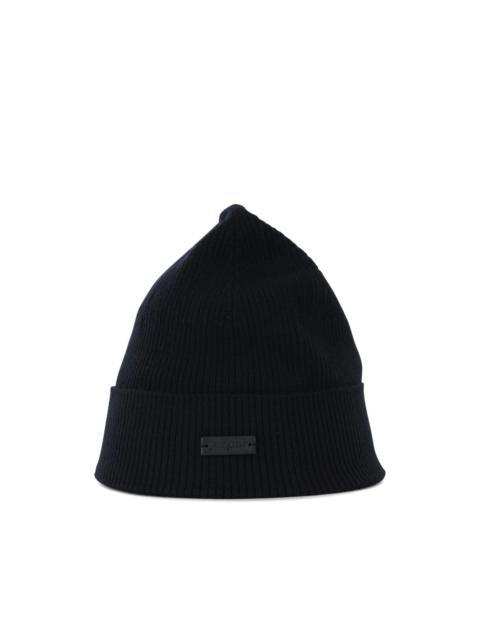 SAINT LAURENT ribbed wool beanie