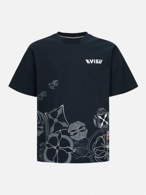 EVISU MULTI KAMON PRINT RELAX FIT T-SHIRT