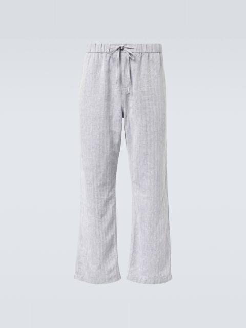 FRESCOBOL CARIOCA Rocha cotton and linen wide-leg pants