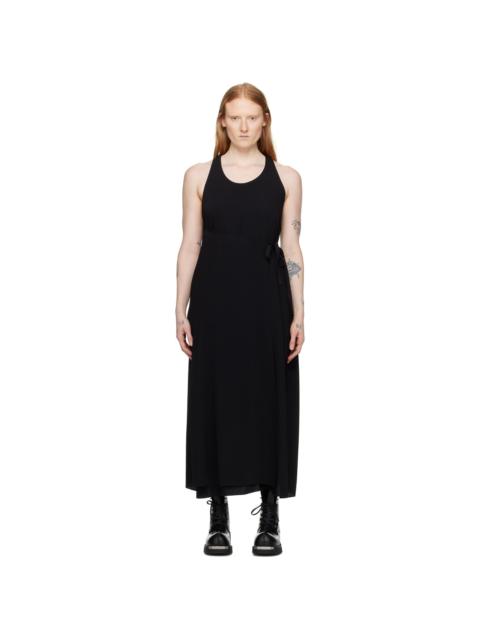 MM6 Maison Margiela Black Wrap Maxi Dress