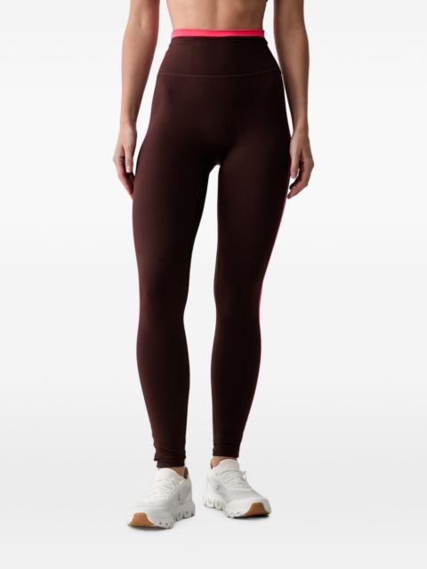 P.E NATION logo-print side-stripe leggings