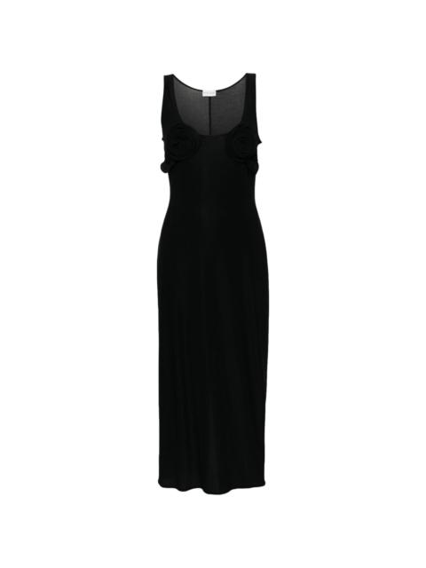 MAGDA BUTRYM floral-appliquÃ© midi dress
