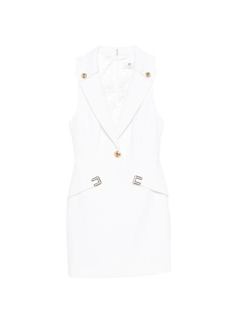 ELISABETTA FRANCHI logo-appliqué mini dress