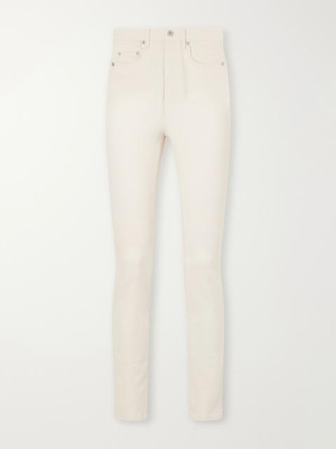 JACQUEMUS High-rise skinny-leg jeans Off-white