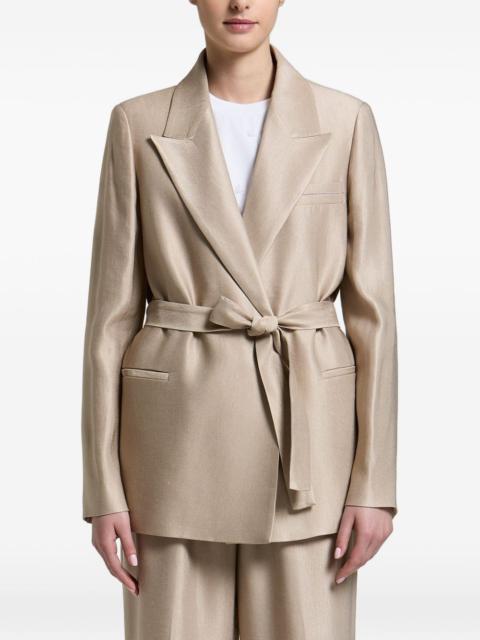PESERICO single-breasted belted blazer