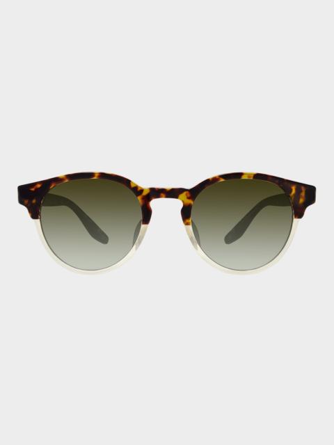 BARTON PERREIRA Beckford 49mm Round Acetate Sunglasses