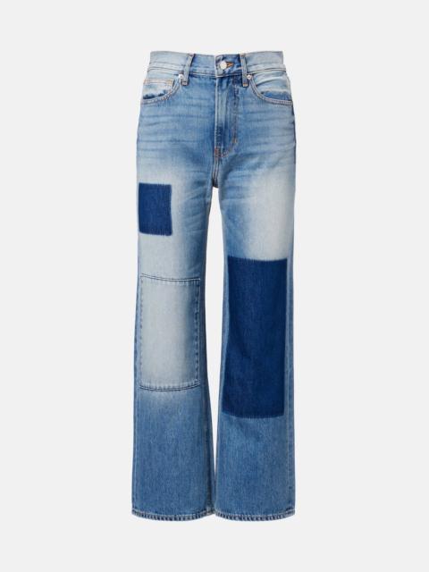 VERONICA BEARD Patchwork straight jeans