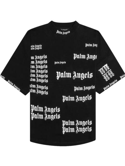 Palm Angels Ultra All-Over Logo T-Shirt "Black/White" PMAA002C99JER0041001