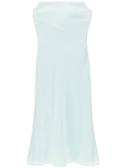 ROLAND MOURET STRAPLESS MIDI DRESS WITHOUT