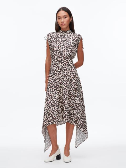 3.1 Phillip Lim Leopard Ruched Handkerchief Dress