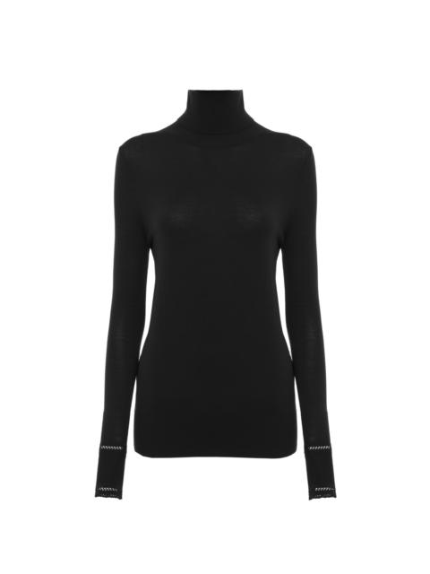 Chloé FITTED TURTLENECK IN WOOL KNIT