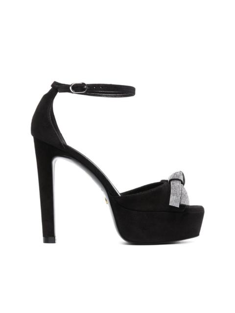 Stuart Weitzman 125mm embellished-bow detail sandals